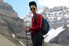 38 Peter Ryan On Yukness Ledges Trail With Mount Lefroy Near Lake O-Hara.jpg